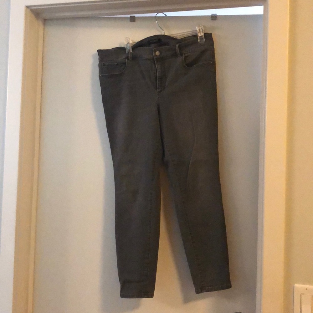 Ann Taylor Modern fit gray skinny jeans